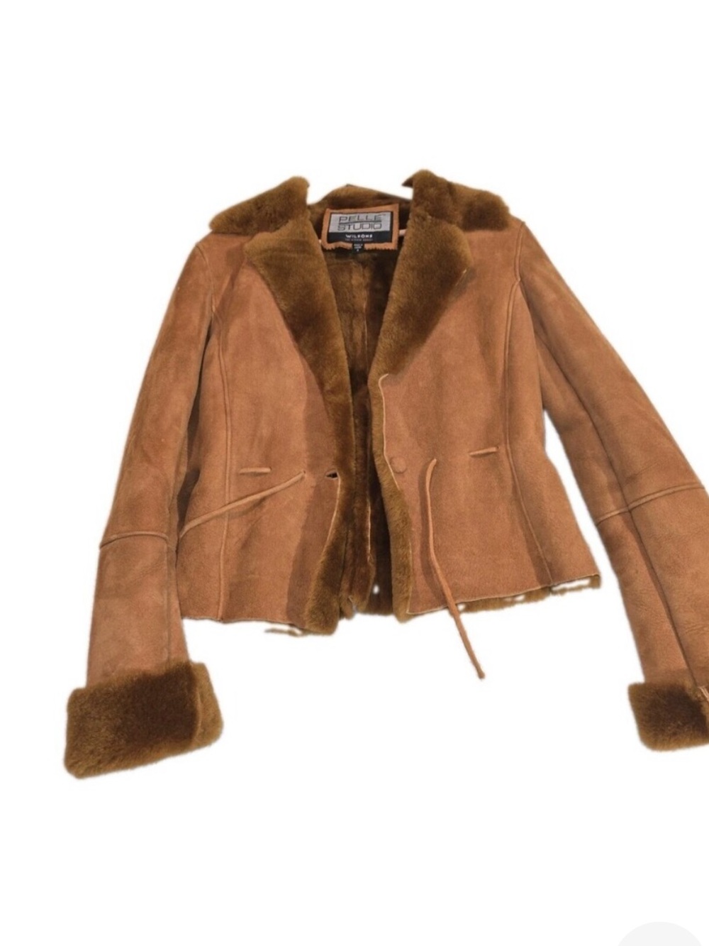 Wilson Pelle Studio Leather Jacket Brown Small Like New